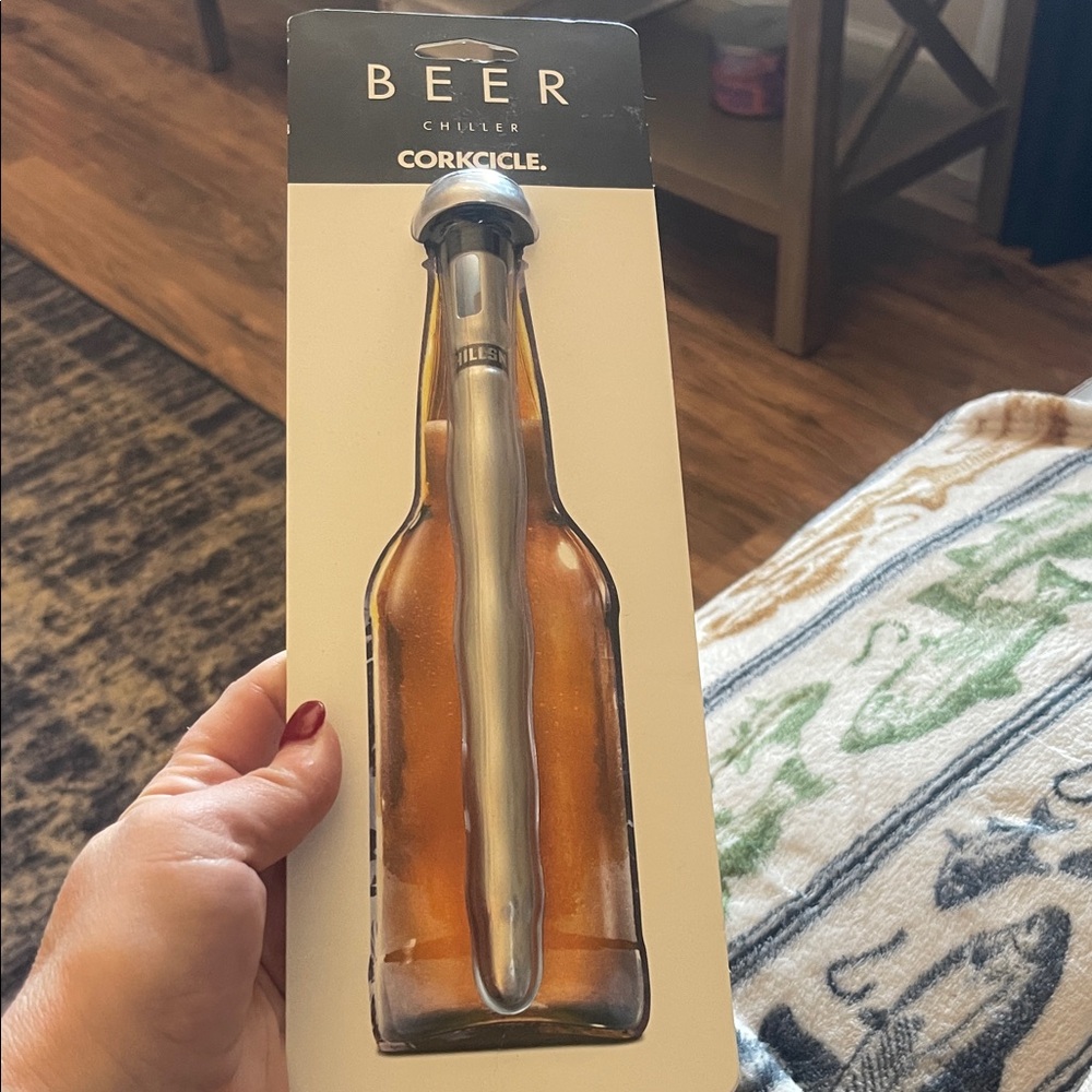 Corkcicle Silver Beer Chiller